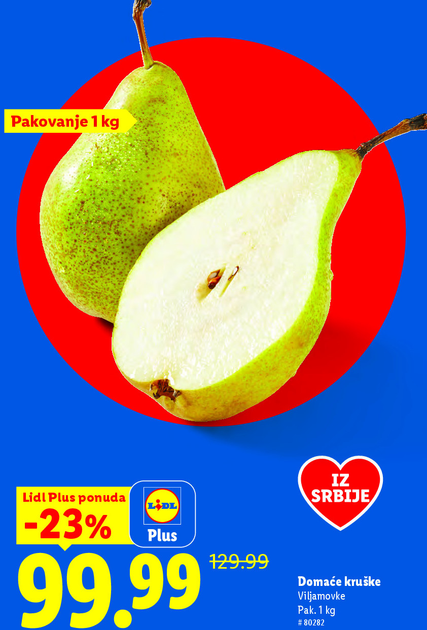 Domaće kruške Viljamovke