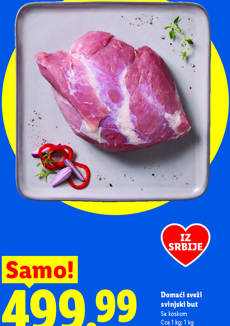 Domaći sveži svinjski but