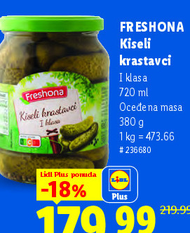 FRESHONA Kiseli krastavci
