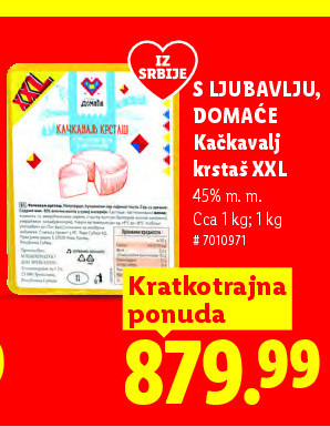 S LJUBAVLJU, DOMAĆE Kajcavalj krstš XXL
