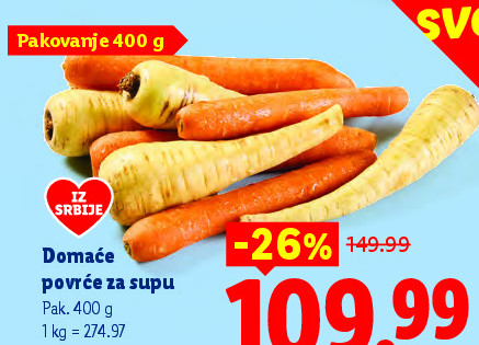 Domaće povrće za supu