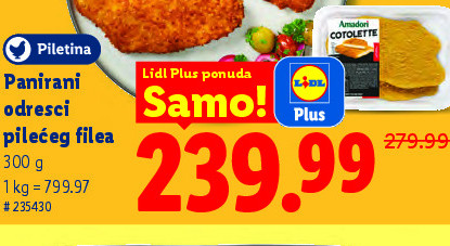 Panirani odresci pilećeg filea