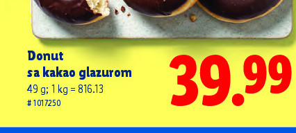 Donut sa kakao glazurą