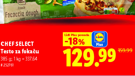 CHEF SELECT Testo za fekaču