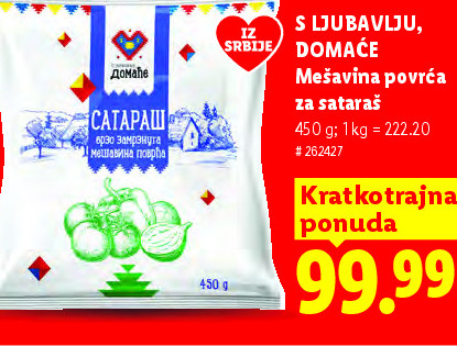Mešavina povrća za salatu