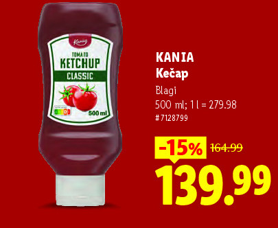 KANIA Kečap Blagi