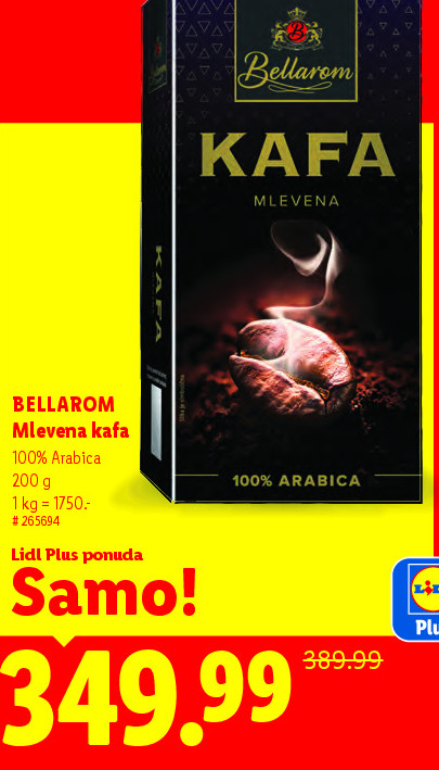 Mlevena kafa 100% Arabica