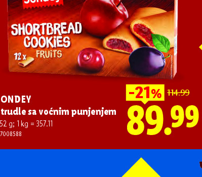 SONDEY Štrudle sa voćnim punjenjem