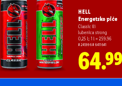 HELL Energetsko piće Classic ili strong