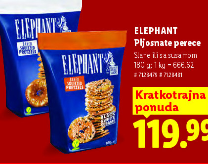 ELEPHANT PLjosnate sese sa susamom