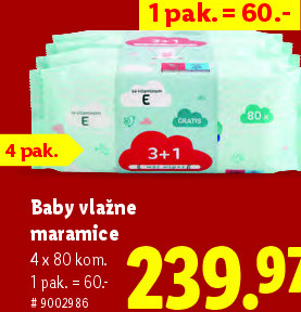 Baby vlažne maramice