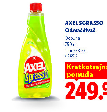 AXEL SGRASSO Odmašćivač Dopuna