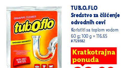 TUBO.FLO Sredstvo za čišćenje odvodnih čevi
