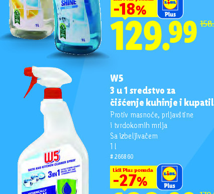 WS 3 u 1 sredstvo za čišćenje kuhinje i kupatila