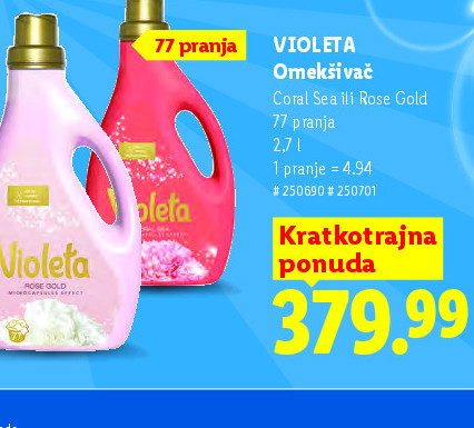 VIOLETA Omekšivač
