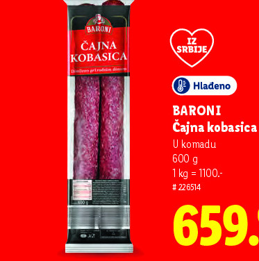 BARONI Čajna kobasica