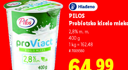 PILOS Probio톡 kiselo mleko