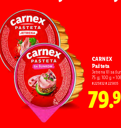 Pašteta Jetrena ili sa šunkom