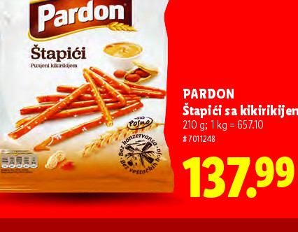 PARDON Štapći za kikirikijem