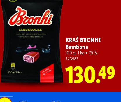 KRAŠ BRONHI Bombe