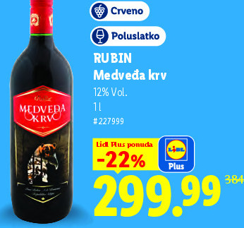RUBIN Medvedja krv