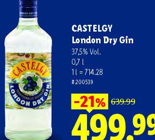 CASTELGY London Dry Gin