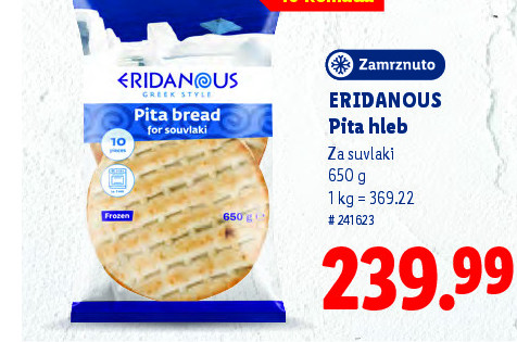 ERIDANOUS Pita hleb