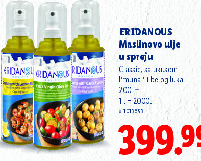 ERIDANOUS Maslinovo ulje u spreju