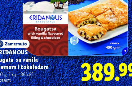 Bougatsa sa vanila kremom i čokoladom