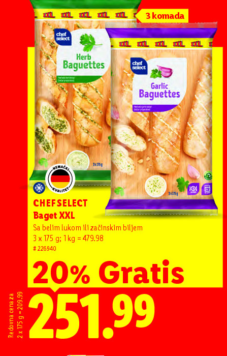 CHEF SELECT Baget XXL
