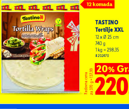 TASTINO Tortilja XXL