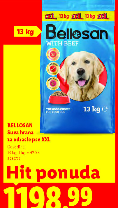 Suva hrana za odrasle pse XXL