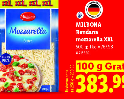 Rendana mozzarella XXL