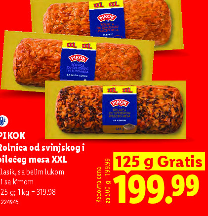PIKOK Rolnica od svinjskog i pilećeg mesa XXL