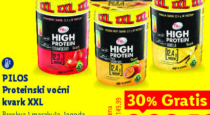 PILOS Proteínski voćni kvark XXL