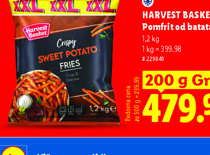 Pomfrit od batata XXL