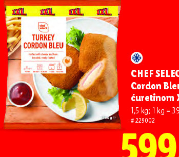 Chef Select Cordon Bleu sa ćuretinom XXL
