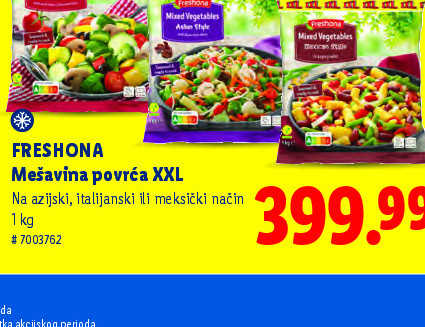 Freshona Mešavina povrća XXL