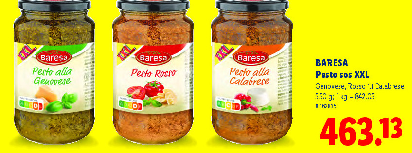 BARESA Pesto sos XXL