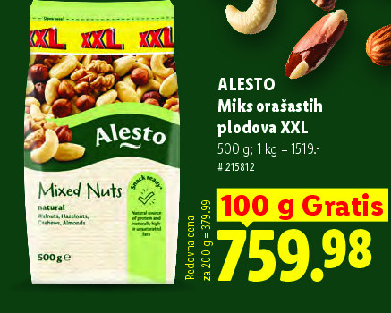 Miks orašastih plodova XXL
