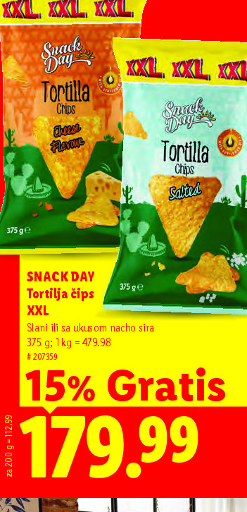 Tortilla čips XXL