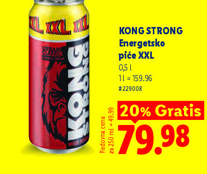 KONG STRONG Energetsko piće XXL