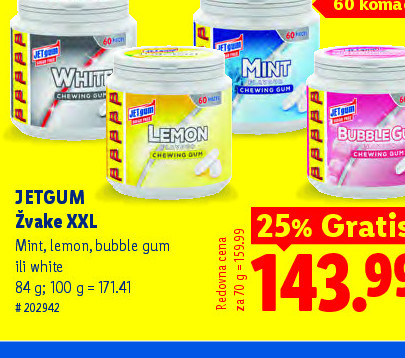 JETGUM Žvake XXL