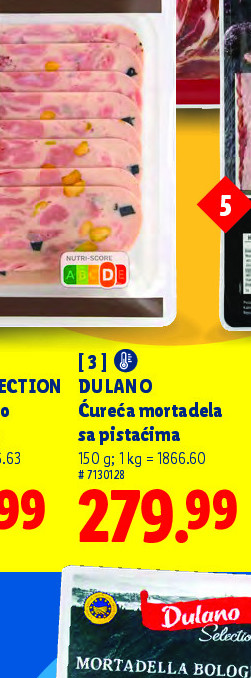 Cureća mortadela sa pistaćima