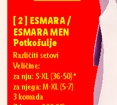 ESMARA / ESMARA MEN Paket ženskog veša