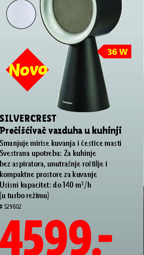 Prečišćivač vazduha u kuhinji