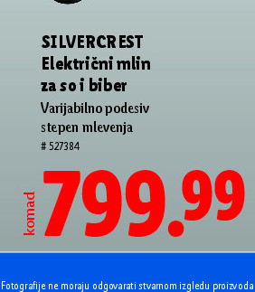 Električni mlin za so i biber