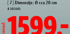 Tiganj od nerđajućeg čelika [7] Dimenzije: Ø cca 20 cm