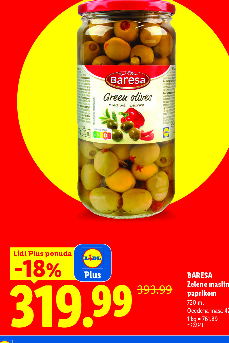 Zelene masline sa paprikom