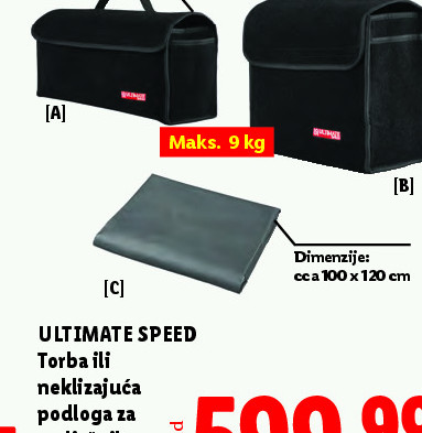 ULTIMATE SPEED Torba ili neklizajuća podloga za prtljažnik